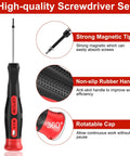 19 Piece Precision Screwdriver Set With Magnetic Tips And Non Slip Grip In A Pouch For PC Laptop Phone Camera