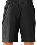 Back view of Mens Quick Dry Running Shorts With Lightweight Breathable Fabric 4 Way Stretch Zip Pockets And Moisture Wicking Comfort