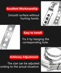 Close-up of 12 Piece 304 Stainless Steel CV Boot Clamp Set With 6 Small And 6 Large Universal Adjustable Drive Shaft Clamps