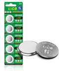 Five Pack CR1620 3V Lithium Coin Button Batteries With Serious Juice And Top Tier Reliability For Car Key Fobs Digital Watches Calculators And Smart Home Gear on a display packaging with two batteries in front.