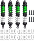 Aluminum Front And Rear RC Shock Absorber Set For Losi 1 18 Mini LMT 4x4 Brushed Monster Truck RTR, green anodized with coils