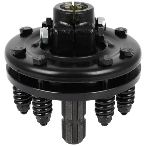 PTO Slip Clutch, 1-3/8" 6 Splines Both Ends Slip Clutch,Adjustable Rotary Cutter Brush Hog Slip Friction Clutch front view