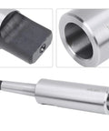 MT3–MT4 taper drill sleeve adapter, high-speed steel, 50 HRC, internal bore with set-screw hole