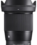 16mm F1.4 DC DN Contemporary Wide Angle Prime Lens For Sony E Mount Low Light Boss With Fast Hybrid AF Ultra Compact And Portable