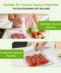 Reusable BPA Free Vacuum Sealer Bags For Food, 30 Count used with vacuum sealer on vegetables and meat
