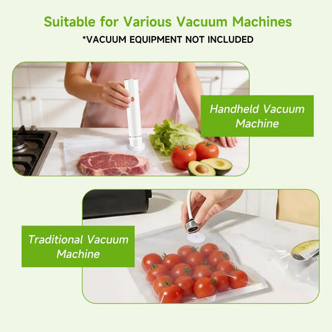 Reusable BPA Free Vacuum Sealer Bags For Food, 30 Count used with vacuum sealer on vegetables and meat