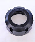 New Er32 Collet Locknut Built Tough For Heavy Duty Cnc Tool Holders Knockout Grip Milling Chuck Screw With Secure Fastening Hardware Topshelf Workshop Essential That Runs Like A Charm Daily, black ER32 locknut with threaded inner.