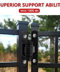 2 Pack Beefy Heavy Duty Outdoor Gate Hinges With Sealed Bearings Bolt On Design For Large Heavy Driveway Gates Adjustable Yoke Pivot 1000 lbs