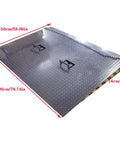 Hardcore 59X79 Heavy Duty Dock Board And Container Ramp Built Like A Tank For 13228 Lb Loads, 150x200cm steel surface shown.