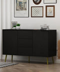No Drama Peel And Stick Black Pvc Wallpaper Roll For Home Office Diy Room Glow Up Self Adhesive Removable Wall Cover That Is Scratch Resistant With A Quick Swap Install on a modern black cabinet.