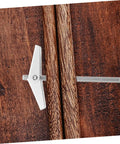 Toggle Bolt And Wing Nut Drywall Anchor Kit For Hollow Walls, No Fuss Easy Install, Steel Rust Resistant Wall Fasteners For DIY Projects And Pros That Holds Heavy Items Safely installed in wood paneling