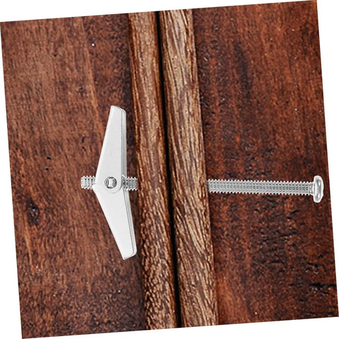 Toggle Bolt And Wing Nut Drywall Anchor Kit For Hollow Walls, No Fuss Easy Install, Steel Rust Resistant Wall Fasteners For DIY Projects And Pros That Holds Heavy Items Safely installed in wood paneling