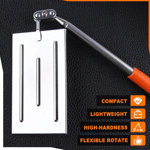 Telescoping Auto Inspection Mirror With 360 Degree Swivel Head Rectangular Mechanic Mirror Extendable Up To 19.5 Inches Great For Checking Engine Bays Under Hood And Other Tight Car Spaces