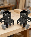 Stainless Steel Adjustable Drawer Front Clamps Set For Quick No-Fuss, Secure Install In Furniture Making And Cabinet Projects