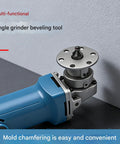Heavy Lift Aluminum Alloy Grinder Chamfer Tool With Ergonomic Grip For Crisp Precision Tapering And Rock Solid Construction, close-up view.