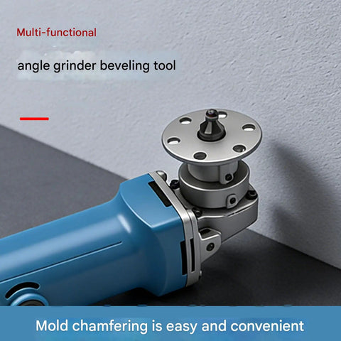 Heavy Lift Aluminum Alloy Grinder Chamfer Tool With Ergonomic Grip For Crisp Precision Tapering And Rock Solid Construction, close-up view.