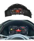 Toyota 86 Subaru BRZ 2013 2019 12.3 Inch LCD Dashboard Instrument Panel Digital Cluster Smart Gauges Module Upgrade Plug And Play Ready Built In Circuit Components installed in steering wheel view