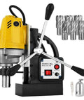 Heavy Duty Magnetic Drill Press With Killer Copper Motor For Steel Structure Cutting Portable Bench Rig with drill bits and accessories