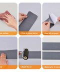 Installation steps for Heavy Duty Non Slip Stair Tape 4 Inch By 60 Feet For Outdoor Steps Waterproof Anti Skid Tape For Concrete Floors Grey
