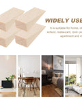 Heavy Duty Wooden Door Stopper Wedges Set of 5 No Slip Triangular Door Holders for Home, Office, Store, Commercial Use