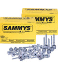 Wood Anchor Vertical Threaded Rod Screw Length One Quarter Inch By Three Inch Steel With Zinc Finish No Pre Drilling Required