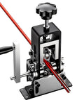 Portable Electric Wire Stripping Tool With Dual Manual And Drill Powered Modes featuring aluminum body and steel blades