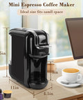 3 in 1 Espresso Maker For Nespresso Pods Lavazza Blue And Expert Capsules Plus Ground Coffee 19 Bar Pressure on desk