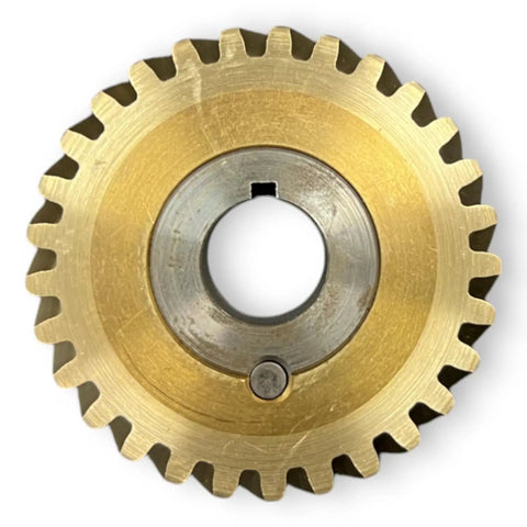 Pro Grade 60Hz Brass Worm Wheel Gear And Bushing Replacement For Hobart A120 A200 Mixers, OEM Equivalent Part 124751-3 Replaces Old Gear, Durable, High-Precision Kitchen Mixer Component brass gear and bushing