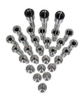 R8 Collet Set 29 Pieces From One Thirty Second To One Inch With Internal Threaded Seven Sixteenths By Twenty UNF Round Spring Collets