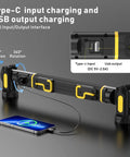 Rechargeable LED Work Light Bar With Magnetic Mount 5200mAh Battery 3000 Lumen Under Hood Mechanic Light Type-C USB charging