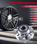 Front and rear 5 lug wheel bearing hub assembly 513288 fits Cadillac XTS, Chevy Impala, Buick Regal, GMC Terrain, direct replacement.