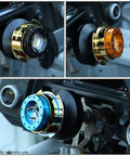 Race Steering Wheel Quick Release Kit For 6 Bolt 70mm And 74mm Hubs Gen 2.0 Black Body Black Ring Installed on Car