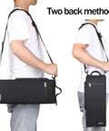 Person showing two ways to carry an Insulated Golf Cooler Bag For Men, Lightweight 600D Oxford, Leakproof and Water Resistant