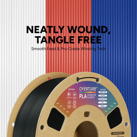 PLA Filament 1.75mm 1kg Spool Black, High Dimensional Accuracy +/- 0.02mm, Neatly Wound For Consistent Feeding, Compatible With Most FDM 3D Printers, Low Clog Performance With Real Time Extrusion Control