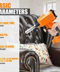 Premium Pneumatic Decorative Nailer 41 By 64 Inch Compact Deco Nail Gun for crown molding on upholstered furniture.
