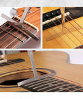 All In One 25 Piece Guitar Repair Kit With Carry Case For Acoustic Electric Ukulele Bass Banjo Tools string action gauge use