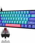 Top Shelf Slick 60 Percent Wired Mechanical Gaming Keyboard For PC Featuring Hot Swappable Linear Optical Switches and RGB backlight.