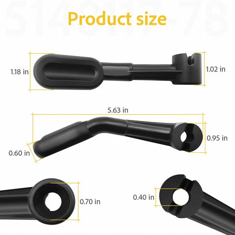 Bevel Handle Replacement Kit For Dewalt Table Saws DWE7480 DW745 DW7450 5140117-78 dimensions and size details.