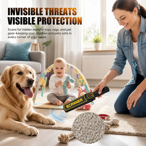 Handheld Metal Detector Wand Packing Five Level Sensitivity Modes Ace For Woodworking And Pallet Sweeps Nail Finder Scanner Dropping Quick Audio And Pulse Alerts To Shield Power Tools From Sneaky Fasteners In Timber