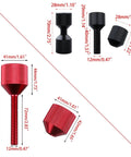 Premium 4 Pack Aluminum 2 Hole Flange Pins Plus Detachable Double Hole Alignment Tools for precision assembly, various sizes visible.