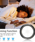 Puck Lights With Remote Control LED Under Cabinet Lighting Battery Operated Dimmable Closet Lights Stick On 6 Pack Easy Wireless Install