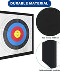 High Density EVA 20 Inch Archery Target Set with colorful rings and foam texture detail for backyard practice