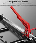 Professional Manual Tile Cutter 1000mm For Porcelain Ceramic Flooring Wall with one-piece red tool holder for smooth cutting.