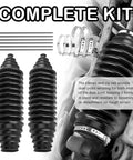 Trimmable Silicone Tie Rod Boot Kit With Clamps And Zip Ties For Universal Rack And Pinion Steering Protection, kit components