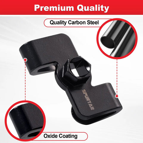 Wrench Extender Tool For One Half Inch Drive And Twenty One Millimeter Hex Drive Heat Treated Adjustable Adapter