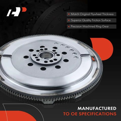 High Grade Dual Mass Flywheel Replacement Fits Ford Mustang 2011 To 2014 With 37 Liter V6 Motor showing precision machined surface.