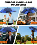 Heavy Duty Golf Umbrella With Windproof Vented Double Canopy And Swift Auto Open Delivers No Sweat Storm Shielding For Dope Rain Coverage at golf course