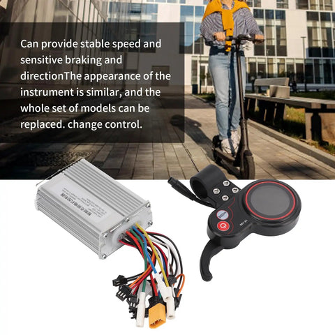 48V 25A Brushless Motor Controller With Controller Display And Communication Line For M4 10 Inch Electric Scooter Durable Aluminum Alloy Housing With Efficient Heat Dissipation For Smooth Power Management