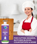 Chef with Pure Mineral Oil for Cutting Boards and Food Prep Surfaces Legit Food Grade Kosher GMO Free Deep Penetrating Wood Protector