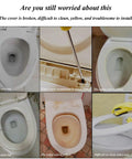 Rugged 18.5 Inch Elongated Toilet Seat Featuring Slick Slow Close Lids That Shut Silent And Skip The Slamming Noise Plus Quick One Touch Release for easy bathroom install displayed with cracked and yellowed lids.